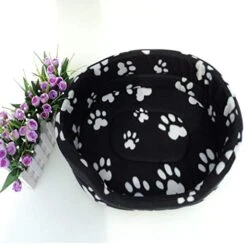 SENERY Black Color Pet Mat Dirt-Resistant Printed Palm Puppy Dog Mat Dog House Animal Care Luxury Pet Dog Bed 12 SENERY Black Color Pet Mat Dirt-Resistant Printed Palm Puppy Dog Mat Dog House Animal Care Luxury Pet Dog Bed -Dog Supplies Store 41nJSS6KhZL