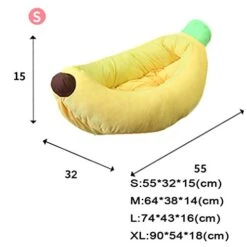 SENERY Soft Pet Bed Sofa Cover Blanket Banana Shape Cat House Basket Warm Puppy Kennel Small Dog Cute Lounger -Dog Supplies Store 41nWWTffCeL