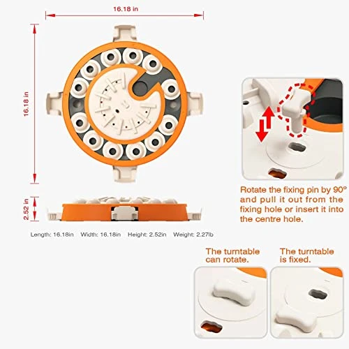 Large Dog Puzzle Toys, Dog Treat Feeding Toys Food Feeder Dispenser Level 3 2 1 Interactive Games For Large/Medium/Small Dogs Entertainment Toys 2 Large Dog Puzzle Toys, Dog Treat Feeding Toys Food Feeder Dispenser Level 3 2 1 Interactive Games For Large/Medium/Small Dogs Entertainment Toys - Image 2
