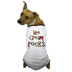 CafePress Ice Cream Frozen Dessert Lover Dog T Shirt Dog T-Shirt, Pet Clothing, Funny Dog Costume
