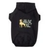 GENERIC All Food Must Go To The Lab For Testing Dog Hoodie With Pocket - Funny Quote Dog Coat - Cool Design Dog Clothing - Black, 2XL