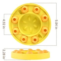 Pets Slow Feeder Bowls Dog Puzzle Toys Non Slip Smart Food Dispenser IQ Interactive Training Toy For Large/Small/Medium Cat Dog Puppies Breed -Dog Supplies Store 41pJPDnkksL
