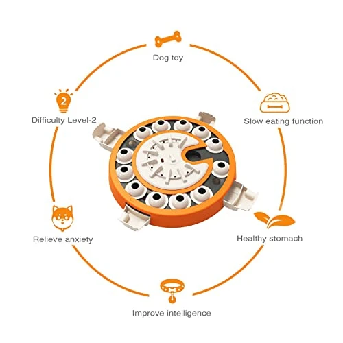 Large Dog Puzzle Toys, Dog Treat Feeding Toys Food Feeder Dispenser Level 3 2 1 Interactive Games For Large/Medium/Small Dogs Entertainment Toys 6 Large Dog Puzzle Toys, Dog Treat Feeding Toys Food Feeder Dispenser Level 3 2 1 Interactive Games For Large/Medium/Small Dogs Entertainment Toys - Image 6