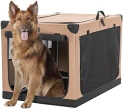 Petsfit Soft Dog Crate With Tilt Angle, 36" L X 24" W X 23" H Fit For Car Seats And Trunks, Multiple Carrying Options, Ideal For Dog Travel 28 Petsfit Soft Dog Crate With Tilt Angle, 36" L X 24" W X 23" H Fit For Car Seats And Trunks, Multiple Carrying Options, Ideal For Dog Travel -Dog Supplies Store 41piUA45CbL. AC