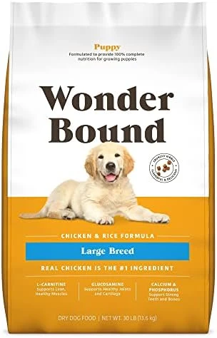 Amazon Brand - Wonder Bound Large Breed, Adult Dry Dog Food, Chicken & Rice, 30 Pound Bag 8 Amazon Brand - Wonder Bound Large Breed, Adult Dry Dog Food, Chicken & Rice, 30 Pound Bag - Image 8