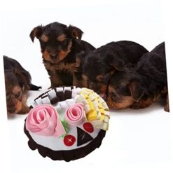 POPETPOP Cake Smell Pad Dogman Toys Dog Treat Dispenser Toy Food Decor Dog Foraging Mat Pet Blanket Cat Bowl Blanket Pet Foraging Mat Pet Accessory Adorable Sniffle Blanket Puppy Decorate -Dog Supplies Store 41q0LRxsxFL