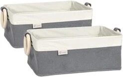 Yiotl Pet Storage Basket, Toy Organizer - Set Of 2 Pieces - Felt And Canvas Patchwork Storage Basket For Toys - One Size Fits All - Solid Pine Wood Handles - Green&Orange 15 Yiotl Pet Storage Basket, Toy Organizer - Set Of 2 Pieces - Felt And Canvas Patchwork Storage Basket For Toys - One Size Fits All - Solid Pine Wood Handles - Green&Orange -Dog Supplies Store 41q5InL4yhL. AC