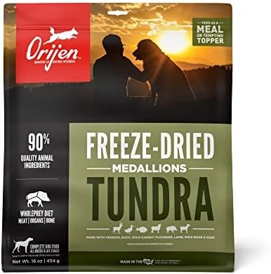 ORIJEN Original Freeze Dried Medallions, Grain Free Dry Dog Food And Topper, WholePrey Ingredients, 16 Oz 9 ORIJEN Original Freeze Dried Medallions, Grain Free Dry Dog Food And Topper, WholePrey Ingredients, 16 Oz - Image 9