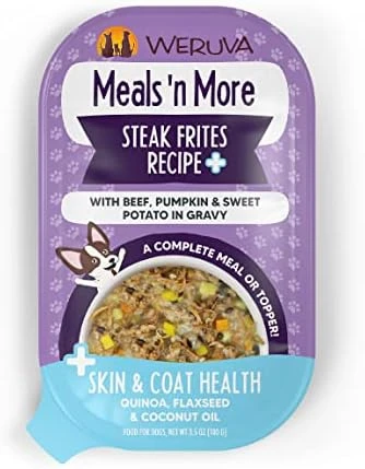 Weruva Dog Meals 'n More Natural Wet Dog Food, Paw Lickin’ Chicken Recipe Plus Skin & Coat Health, 3.5oz Cup (Pack Of 12) 7 Weruva Dog Meals 'n More Natural Wet Dog Food, Paw Lickin’ Chicken Recipe Plus Skin & Coat Health, 3.5oz Cup (Pack Of 12) - Image 7