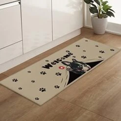 Savannan Runner Rugs And Mats,7871 Pcs Welcome Bulldog Cute Black Dog Pet Footprint Animal Brown Non Slid,Absorbent Kitchen Rug,Rubber Dots Backing Indoor Door Mat,Standing Mat 19.7x47.2 Inch 24 Savannan Runner Rugs And Mats,7871 Pcs Welcome Bulldog Cute Black Dog Pet Footprint Animal Brown Non Slid,Absorbent Kitchen Rug,Rubber Dots Backing Indoor Door Mat,Standing Mat 19.7x47.2 Inch -Dog Supplies Store 41scM aFKtL. AC
