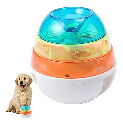 Pet Food Ball Toy Treat Tower Dog Cat Slow Feeder Dog Bowl Treat Dispenser Dog Toy Interactive Toys Pet Supplies For Dogs Cats (Colorful) 1 Pet Food Ball Toy Treat Tower Dog Cat Slow Feeder Dog Bowl Treat Dispenser Dog Toy Interactive Toys Pet Supplies For Dogs Cats (Colorful)