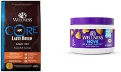 Wellness CORE Grain-Free High-Protein Large Breed Adult Dry Dog Food, Made In USA With Real Chicken & Natural Ingredients, With Glucosamine & Chondroitin To Support Joint Health (26-Pound Bag) 19 Wellness CORE Grain-Free High-Protein Large Breed Adult Dry Dog Food, Made In USA With Real Chicken & Natural Ingredients, With Glucosamine & Chondroitin To Support Joint Health (26-Pound Bag) -Dog Supplies Store 41tMC9Rh0L. AC
