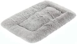 Muangan Ultra Soft Pet Bed Winter Warm Dog Bed Fluffy Plush Dog Cat Crate Beds Washable Kennel Cushions For Small Medium Large Dogs Cats Non Slip Pet Supplies Dog Harness (Brown, One Size) -Dog Supplies Store 41tXrrHRPOL. AC