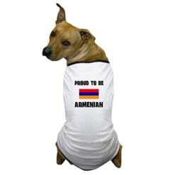 CafePress Proud To Be Armenian Dog T Shirt Dog T-Shirt, Pet Clothing, Funny Dog Costume