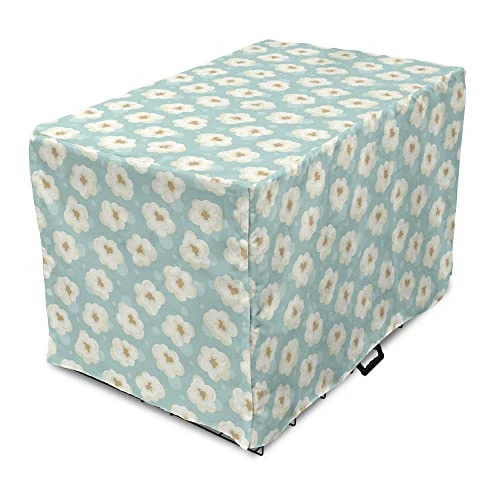 Ambesonne Popcorn Dog Crate Cover, Dream Food Of The Movie Night Snacks Tasty Cinema Treats Entertainment, Easy To Use Pet Kennel Cover For Small Dogs Puppies Kittens, 18 Inch, Eggshell Tan Pale Blue 1 Ambesonne Popcorn Dog Crate Cover, Dream Food Of The Movie Night Snacks Tasty Cinema Treats Entertainment, Easy To Use Pet Kennel Cover For Small Dogs Puppies Kittens, 18 Inch, Eggshell Tan Pale Blue