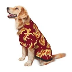 Pizza Food Pattern Pet Dog Hoodie Costume Pets Wear Hoodies Winter Coat Cloth Sweaters Sweatshirts Jacket Pullover -Dog Supplies Store 41vQY4ubnGL