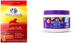 Wellness Complete Health Senior Dry Dog Food With Grains, Natural Ingredients, Made In USA With Real Meat, All Breeds (Chicken & Barley, 30-Pound Bag) -Dog Supplies Store 41vURFOnUAL. AC