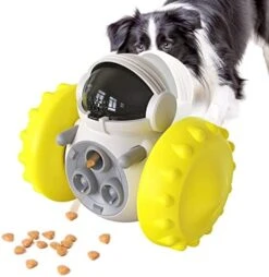 Dog Puzzle Toys, Interactive Treat Toy Food Dispenser, JOSMAX Robot Wheel Slow Feeder Toys For Smart Dogs To Keep Them Busy, Enrichment Toys For IQ Training Mind Improvement - Black 15 Dog Puzzle Toys, Interactive Treat Toy Food Dispenser, JOSMAX Robot Wheel Slow Feeder Toys For Smart Dogs To Keep Them Busy, Enrichment Toys For IQ Training Mind Improvement - Black -Dog Supplies Store 41vzgsxS1HL. AC