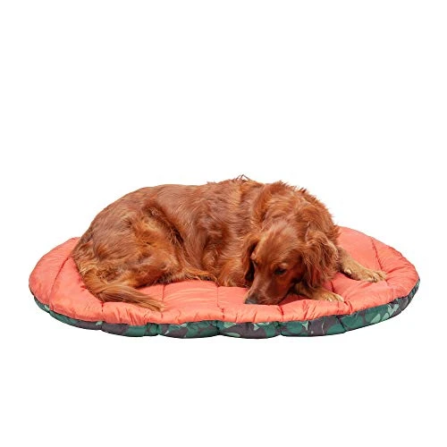 Furhaven Outdoor Travel Dog Bed For Large/Medium Dogs W/ Carry Bag, Washable & Foldable, Great For Crates & Kennels - Trail Pup Travel Pillow Mat W/ Stuff Sack Bag - Paprika/Camo-Paw, Large 2 Furhaven Outdoor Travel Dog Bed For Large/Medium Dogs W/ Carry Bag, Washable & Foldable, Great For Crates & Kennels - Trail Pup Travel Pillow Mat W/ Stuff Sack Bag - Paprika/Camo-Paw, Large - Image 2