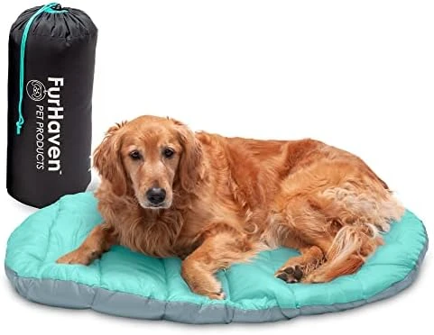 Furhaven Outdoor Travel Dog Bed For Large/Medium Dogs W/ Carry Bag, Washable & Foldable, Great For Crates & Kennels - Trail Pup Travel Pillow Mat W/ Stuff Sack Bag - Paprika/Camo-Paw, Large 11 Furhaven Outdoor Travel Dog Bed For Large/Medium Dogs W/ Carry Bag, Washable & Foldable, Great For Crates & Kennels - Trail Pup Travel Pillow Mat W/ Stuff Sack Bag - Paprika/Camo-Paw, Large - Image 11