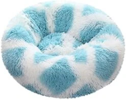 AIRCODE Plush Pet Litter Sleeping Bed, Comfortable Plush Kennel Dogs Pet Litter Deep Sleep, Washable Cat Donut Bed, Faux Fur Donut Cuddler Cat Bed (Multicolor13, 15.754X10.6IN) -Dog Supplies Store 41x ccHKLAL. AC