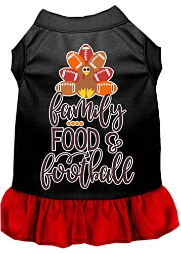 Family, Food, And Football Screen Print Dog Dress Purple Sm 4 Family, Food, And Football Screen Print Dog Dress Purple Sm - Image 4