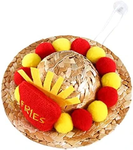 5pcs Cat Dog Straw Hat Trendy Hats Summer Clothing Dresses Trendy Pet Costume Hat Pet Cosplay Costume Small Animals Hat Hats For Dog Wear-Resistant Pet Hat Delicate Cat Hat Food 9 5pcs Cat Dog Straw Hat Trendy Hats Summer Clothing Dresses Trendy Pet Costume Hat Pet Cosplay Costume Small Animals Hat Hats For Dog Wear-Resistant Pet Hat Delicate Cat Hat Food - Image 9