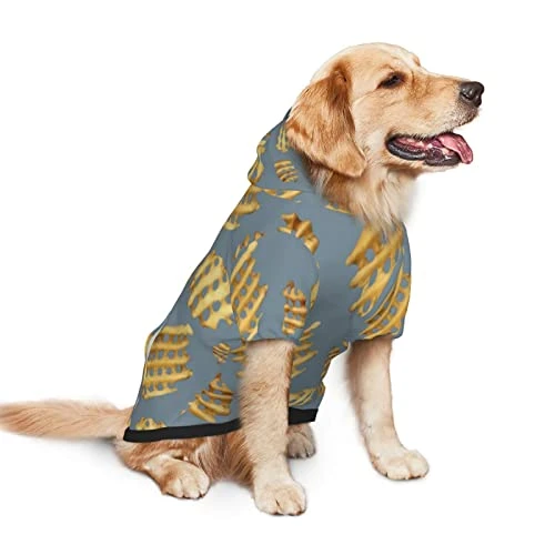 Fries Pattern Fast Food Pet Dog Costume Large Pets Wear Hoodies Winter Small Medium Cats Cloth Sweatshirts Jacket Pullover 2 Fries Pattern Fast Food Pet Dog Costume Large Pets Wear Hoodies Winter Small Medium Cats Cloth Sweatshirts Jacket Pullover - Image 2