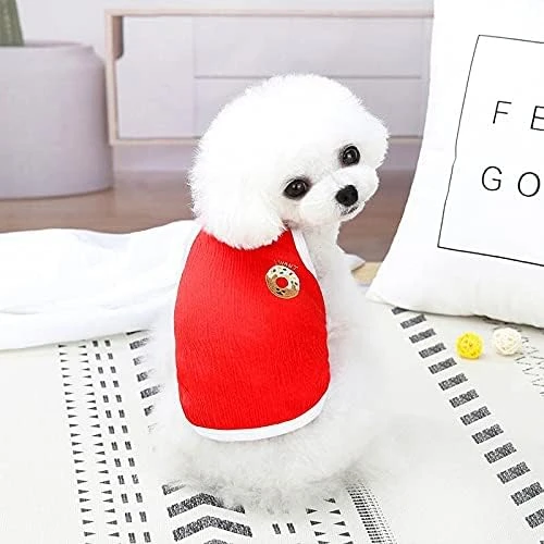 Dog Clothes Summer Puppy Vest Donut Pet Shirt Vest Small And Medium Dog Clothes Breathable Dog Clothing A2 M 8 Dog Clothes Summer Puppy Vest Donut Pet Shirt Vest Small And Medium Dog Clothes Breathable Dog Clothing A2 M - Image 8