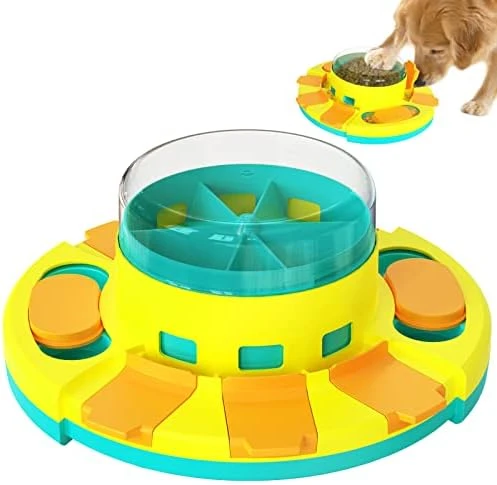 Kubatis Dog Rotating Puzzle Toys Level 3 2 1, Dog Treat Puzzle Slow Feeder, Interactive Enrichment Toys For Large/Medium/Small, Dog Food Dispenser For Boredom And Mental Stimulation.(Dark Blue) 9 Kubatis Dog Rotating Puzzle Toys Level 3 2 1, Dog Treat Puzzle Slow Feeder, Interactive Enrichment Toys For Large/Medium/Small, Dog Food Dispenser For Boredom And Mental Stimulation.(Dark Blue) - Image 9