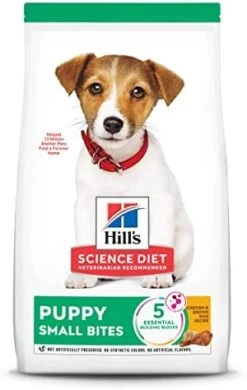 Hill's Science Diet Puppy Small Bites Chicken Meal & Brown Rice Recipe Dry Dog Food, 12.5 Lb. Bag -Dog Supplies Store 41zwEBK295L. AC