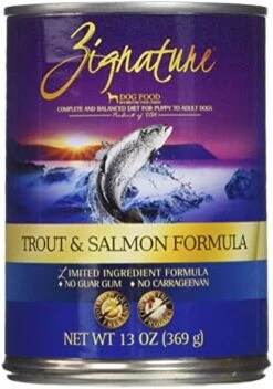 Zignature Trout & Salmon Formula Wet Dog Food 13oz, Case Of 12 -Dog Supplies Store 51 O1pRFPgL. AC