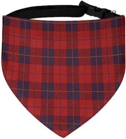 GENERIC Red Plaid Pattern Dog Bandana,Dog Bandanas Triangle Bibs Scarf Accessories Minimal Head Cicumference -Dog Supplies Store 51 WsTTJnYL. AC