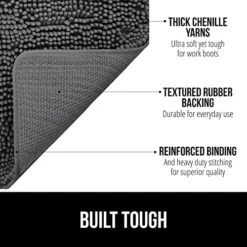 Gorilla Grip Chenille Doormat And Silicone Pet Feeding Mat, Door Mat Size 36x24 Rubber, Dog Food Mats Size 16x10 Waterproof, Both In Gray, 2 Item Bundle 7 Gorilla Grip Chenille Doormat And Silicone Pet Feeding Mat, Door Mat Size 36x24 Rubber, Dog Food Mats Size 16x10 Waterproof, Both In Gray, 2 Item Bundle -Dog Supplies Store 512USkCVyML