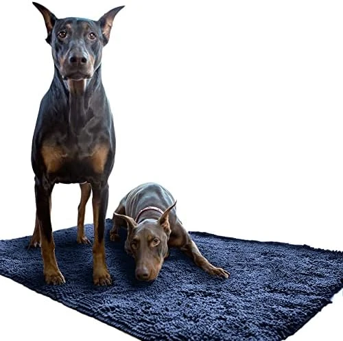 Soggy Doggy Doormat With Bone Design, Microfiber Chenille Indoor Wet Dog Mat For Muddy Paws And Drying, Ultra-Absorbent Dog Mats For Sleeping And Lounging, Beige/Red Bone 12 Soggy Doggy Doormat With Bone Design, Microfiber Chenille Indoor Wet Dog Mat For Muddy Paws And Drying, Ultra-Absorbent Dog Mats For Sleeping And Lounging, Beige/Red Bone - Image 12