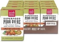 The Honest Kitchen Dogs Superfood POUR OVERS Lamb& Beef Stew Pack Of 12, Pumpkin, 5.5 Ounces -Dog Supplies Store 512noiYRdOL. AC