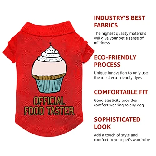 GENERIC Official Food Taster Dog Polo Shirt - Graphic Dog T-Shirt - Art Dog Clothing - Blue, L 5 GENERIC Official Food Taster Dog Polo Shirt - Graphic Dog T-Shirt - Art Dog Clothing - Blue, L - Image 5