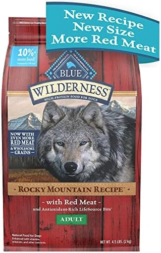 Blue Buffalo Wilderness Rocky Mountain Recipe High Protein Natural Adult Dry Dog Food, Red Meat With Grain 4.5 Lb Bag 10 Blue Buffalo Wilderness Rocky Mountain Recipe High Protein Natural Adult Dry Dog Food, Red Meat With Grain 4.5 Lb Bag - Image 10