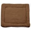 Kuntrona Warm Soft Fleece Dog Beds Mat For Large Small Dogs Crate Cushion Pet Blanket Furry Bed Sofa For Dogs Cats Washable Comfort Brown 68x49cm
