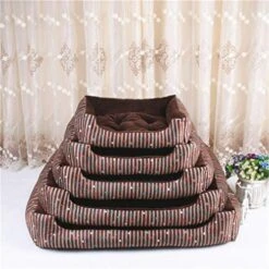 Stripes Pet Bed Simple Cute Keep Warm Pet House For Small And Medium Dog And Cat Pet Supplies Accessories