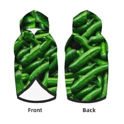 Cucumber Vegetables Green Food Dog Costume Large Pets Wear Hoodies Winter Large Cats Cloth Sweatshirts Jacket Pullover -Dog Supplies Store 514lWYljldL