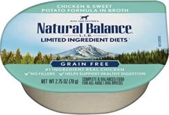 Natural Balance Limited Ingredient Diet Chicken & Sweet Potato | Adult Wet Grain-Free Canned Dog Food In Broth | 2.75 Ounce (Pack Of 24)