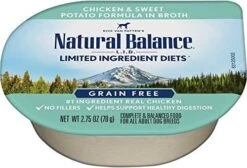 Natural Balance Limited Ingredient Diet Chicken & Sweet Potato | Adult Wet Grain-Free Canned Dog Food In Broth | 2.75 Ounce (Pack Of 24) -Dog Supplies Store 514zWnu7M0L. AC