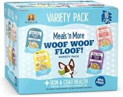 Weruva Dog Meals 'n More Natural Wet Dog Food, Paw Lickin’ Chicken Recipe Plus Skin & Coat Health, 3.5oz Cup (Pack Of 12) 18 Weruva Dog Meals 'n More Natural Wet Dog Food, Paw Lickin’ Chicken Recipe Plus Skin & Coat Health, 3.5oz Cup (Pack Of 12) -Dog Supplies Store 515tKopIDJL. AC