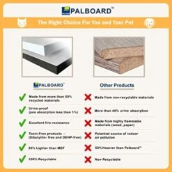 PALRAM Pets Archie Modern Indoor Dog House With Dog Food Storage Cabinet Organizer, Integrated Large Pet Feeder Station, Pet House Ferniture, Gray -Dog Supplies Store 515ztwdJijL