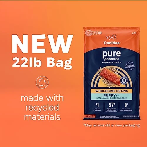 CANIDAE Pure Limited Ingredient Premium Puppy Dry Dog Food, Real Salmon & Oatmeal Recipe, 22 Lbs, With Wholesome Grains 2 CANIDAE Pure Limited Ingredient Premium Puppy Dry Dog Food, Real Salmon & Oatmeal Recipe, 22 Lbs, With Wholesome Grains - Image 2