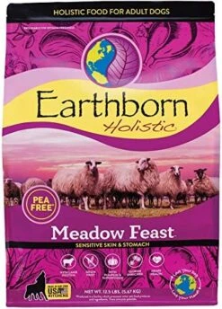 Earthborn Holistic Meadow Feast Grain-Free Natural Dry Dog Food, 25 Lb -Dog Supplies Store 516Mxld e4L. AC