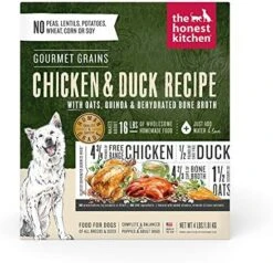 The Honest Kitchen Human Grade Dehydrated Whole Grain Dog Food – Complete Meal Or Dog Food Topper – Turkey 7 Lb (Makes 28 Lbs) -Dog Supplies Store 516eoEY SyL. AC