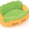 Hot Dog Design Pet Dog Bed,Soft Removable And Washable Pet Mat Dog House Dot Small Pet Animal Small Dog Bed