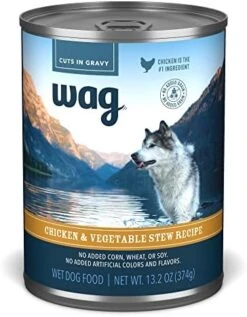 Amazon Brand - Wag Stew Canned Dog Food, Beef & Vegetable Recipe, 13.2 Oz Can (Pack Of 12) -Dog Supplies Store 517Y2kZOmoL. AC